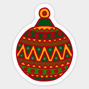 Christmas Tree Ornament Sticker